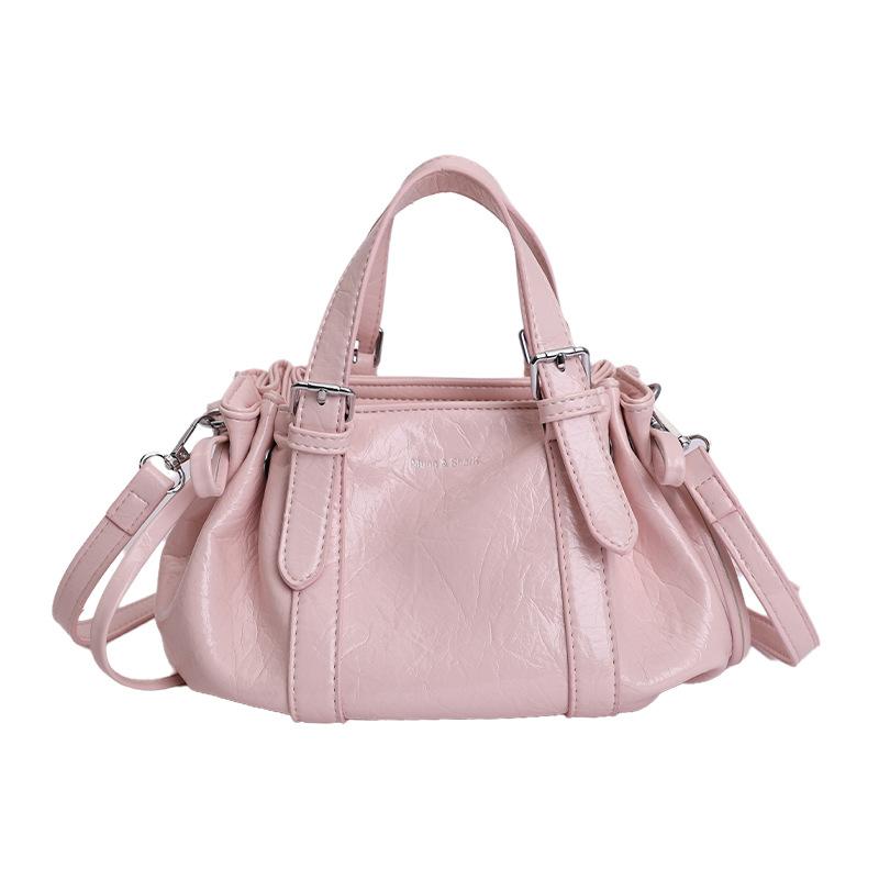 New Light Luxury Niche Crossbody Bag with Fashionable Texture, Single Shoulder Bag for Commuting, Large Capacity Handheld Bucket Bag
