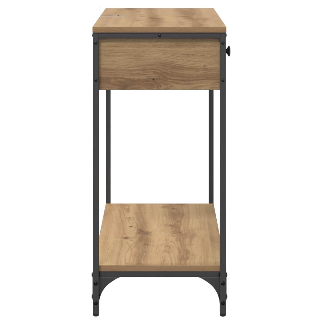 Artisan Oak Console Table 75 X 34.5 X 75 Cm Particleboard