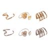 Geometry Wave Line Women Cuff Bangle Zinc Zinc Alloy Bohemian Bracelet Ins Fashion Metal Arm Cuff  Women