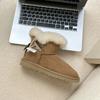 Wear thick-soled snow boots outside, women's medium tube 2025 new winter new products, piled, thickened and lightweight fur integrated cotton shoes