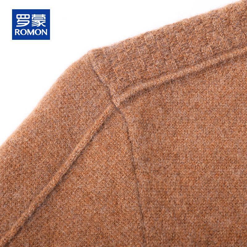 ROMON Men's 100% Pure Cashmere Round Neck Pullover Sweater