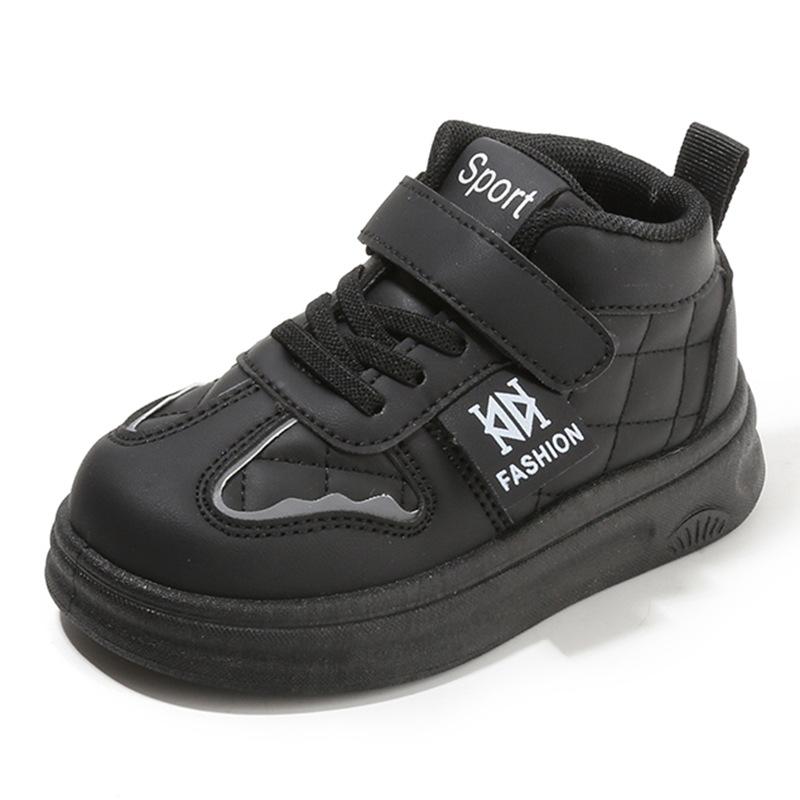 Clearance Children's Sports Shoes 2025 Spring and Autumn Boys' Casual Board Shoes High-top Girls' Bread Shoes Soft-soled Baby Shoes List