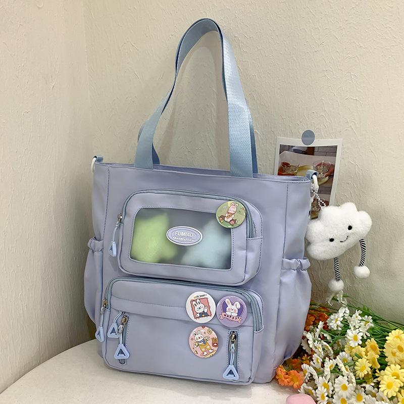 Tutorial Bag Tutorial Bag Carrying Book Bag Girls and Children Primary School Students Letter Pain Bag