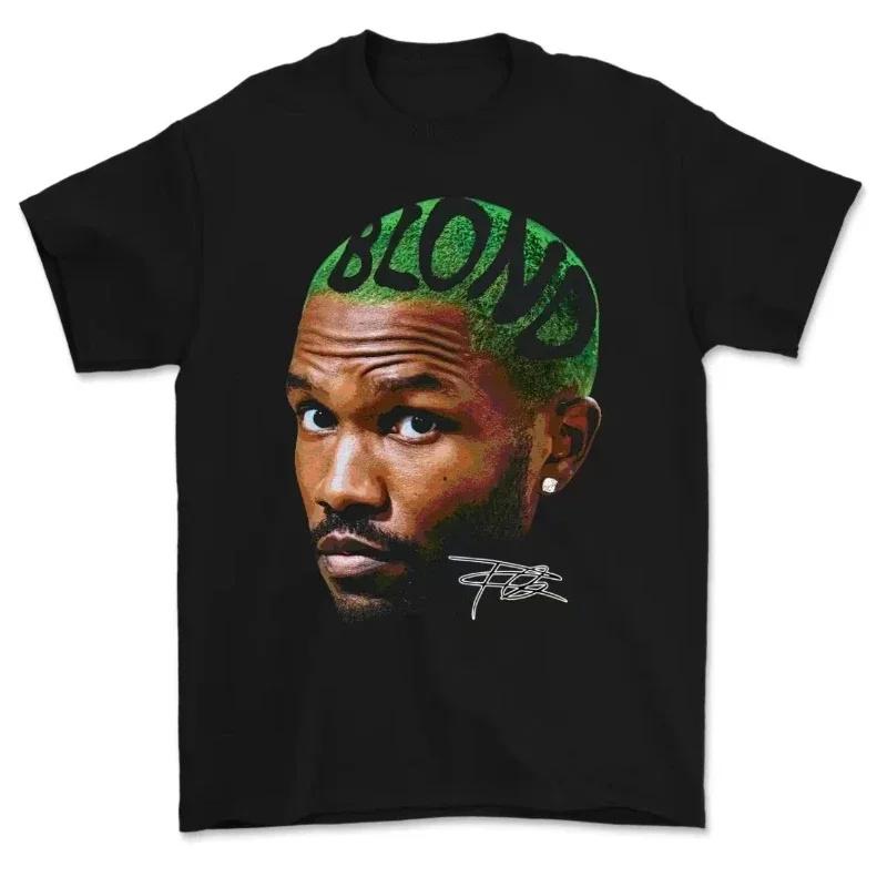 Rapper Frank Missing Graphic T Shirt Hip Hop Ocean Blond Album Summer Tees Y2k Unisex Blond Fashion Casual Tee ONeck Tops