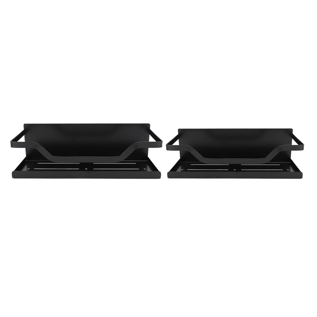 2PCS Magnetic Spice Rack for Refrigerator Carbon Steel Space Saving Spice   Magnetic Shelf for Kitchen Jars Seasoning Bottles