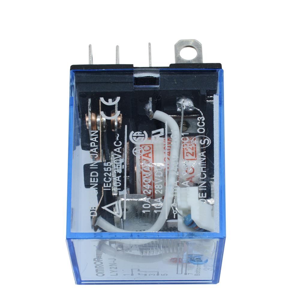 Power Relay 10 A Each Pole LY2NJ DPDT 8 Pins With Socket Parts Replacement Power Relay 10 A Each Pole LY2NJ DPDT 8 Pins With Socket Parts Replacement