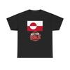 T-SHIRT Grønland Ikke Til Salg grafisk t-shirt flag Danmark