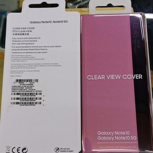 

Умный чехол-книжка Smart View для Samsung Galaxy Note 10+ Note 10 Plus Защитные чехлы для телефона розовый