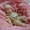Lebensechte 6-Zoll-Handflächen-Wiedergeborene Baby-Mädchen-Puppe Levi Vollvinyl-Körper Geschlossene Augen Neugeborenen-Puppe Realistisches Dekompressionsspielzeug Baby-Puppen für Kinder Geburtstagsgeschenk