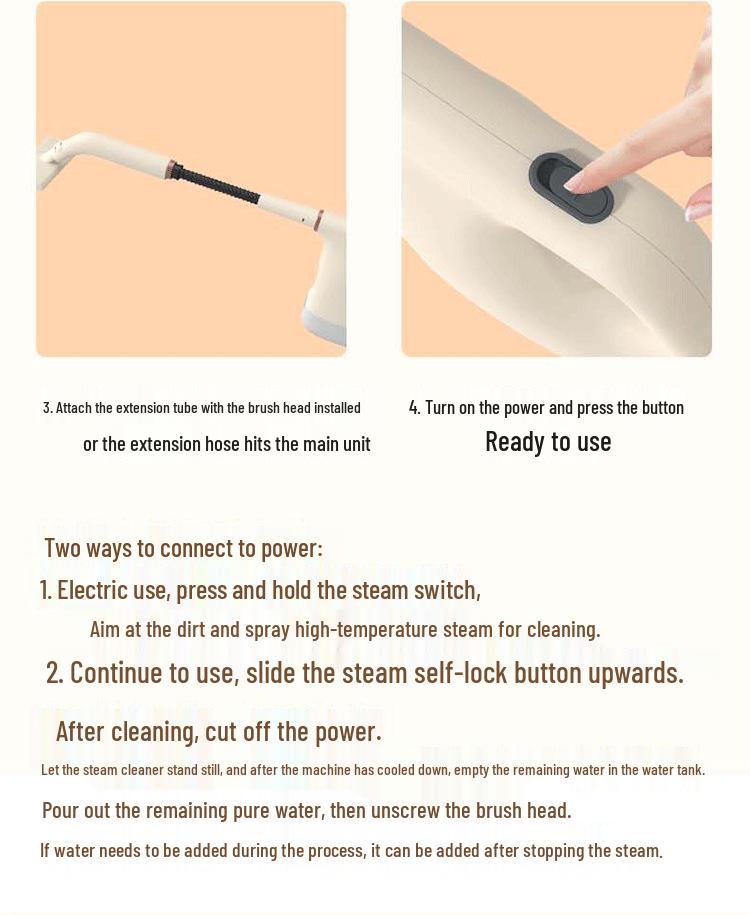 Jinzheng High-Pressure Steam Cleaner for Home, Kitchen, AC, and Appliance Disinfection