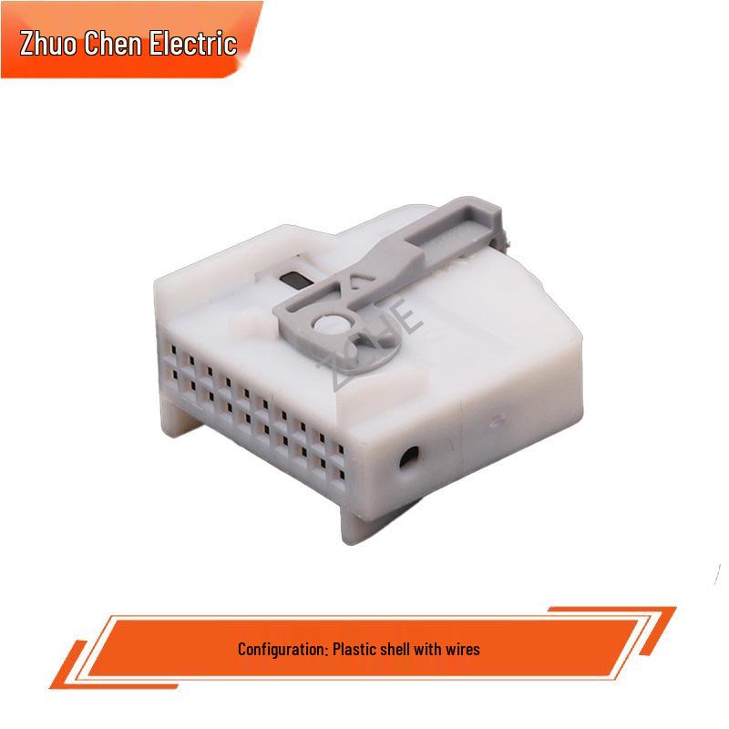 2-1719021-3 Male-Female Automotive Connector with 20-Pin, 20-Hole Plug Terminal