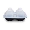 Moule à glaçons en forme de balle de baseball 3D Silicone Fabricant de boules de glace rondes pour boissons créatives et fêtes Outil de fabrication de bâtonnets de glace