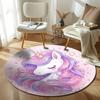 Free Shipping! "Whimsical Unicorn Rug for Children's Playroom Decor" Round Carpet for Home Sofa Bedroom, Gift