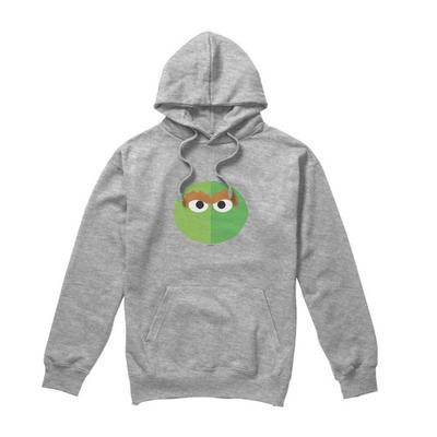 Unisex Adult Grimace Oscar The Grouch Heather Hoodie