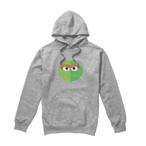 Sesame Street Unisex Adult Grimace Oscar The Grouch Heather Hoodie