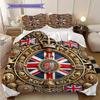 British Empire London England Bedding, Duvet Cover, Pillowcase, Home Decoration, Birthday Gift (1 * Duvet Cover+2 * Pillowcase, Coreless)