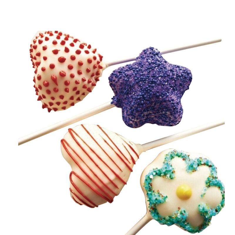 Ny 7 stk Lolly Pop Lollipop Mold Kokeverktøy Form Cookie Cutter Clip Kake Sjokolade Bakeform