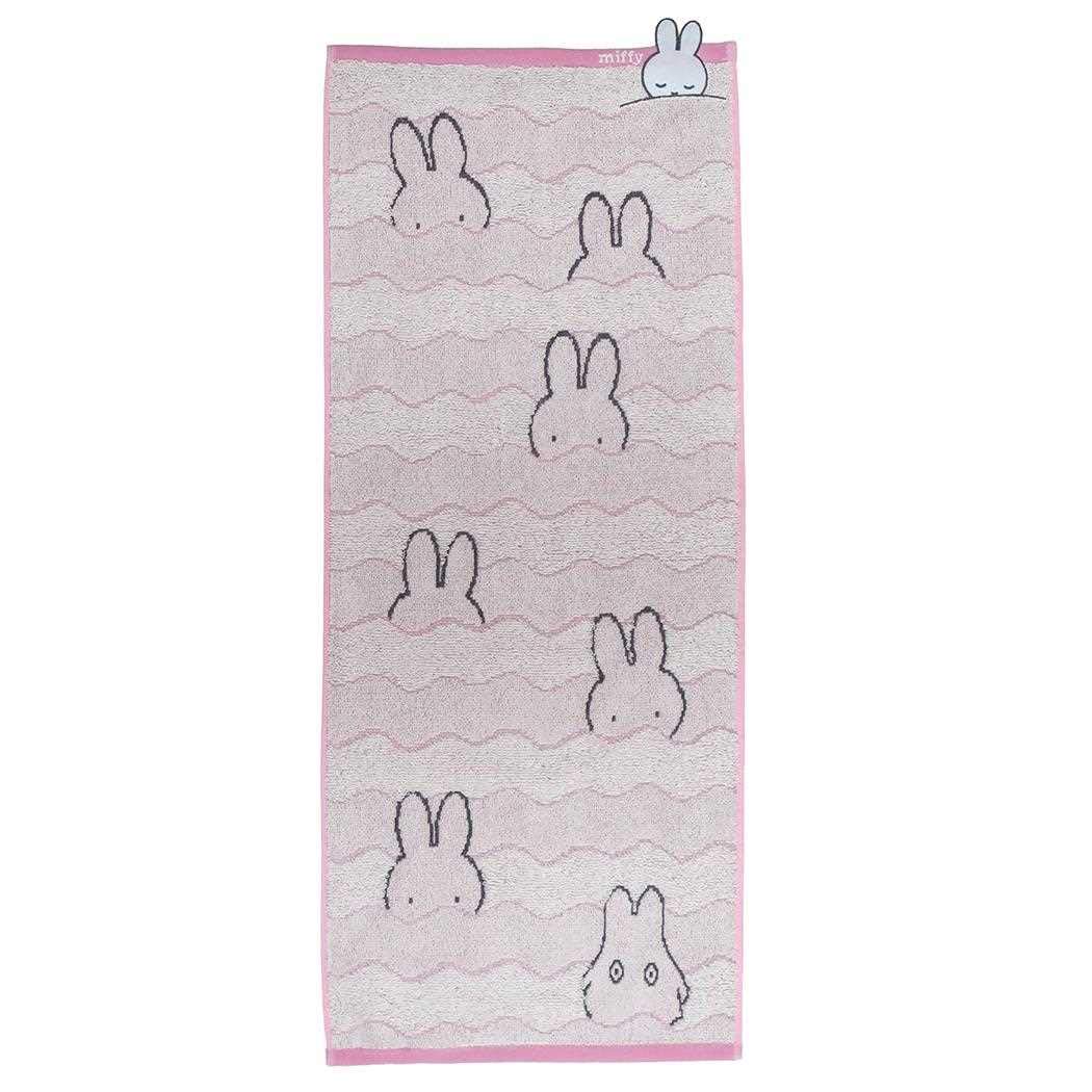 Полотенце Marushin Miffy Плавающее лицо, антибактериальное, 34 x 80 см, 100% хлопок, дезодорирующее, 5805017400, Прибл.