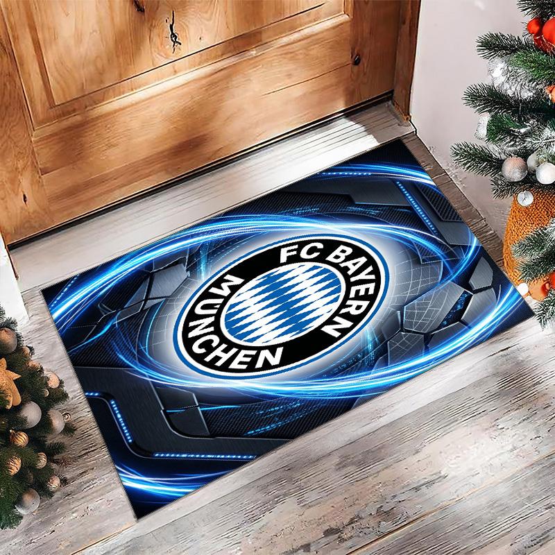 Bayern Munich Printed Flannel Area Rug Non Slip Soft Polyester Floor Carpet Indoor Decor Mat for Bedroom Living Room Sofa Game Room Home Decoration