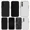 Carbon Fiber Pattern For Samsung Galaxy S24 S23 Ultra S22 S21 Plus S20 Black Soft Silicone Protective Case