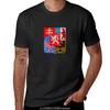 Wappen der Karpatenukraine T-Shirt neue Auflage Kurzarm-T-Shirt schwarz Designer-T-Shirt Herren