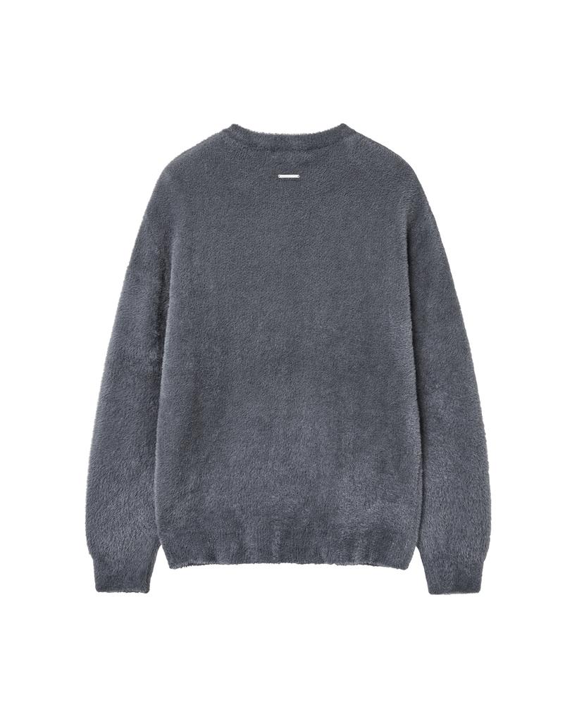 Misekiseoulmaen Hairy Crewneck Knit Charcoal