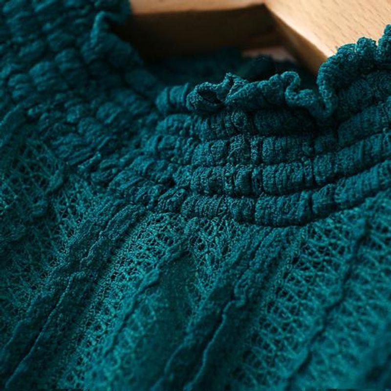 Export Export Soft Super Elastic Pure Color Minimalist Cut Out Twisted Flower Stand Collar Pullover Knitwear Female Autumn and Winter Undershirt