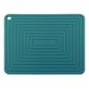 Large 29cm Silicone Pan Mat Square Thickened Heat Insulation Mat Non-slip Corrugated Kitchen Table Mat