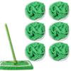 6Pcs No Shedding Microfiber Mop Cloth Reusable Mop Replacement Cloth  Swiffer Sweeper