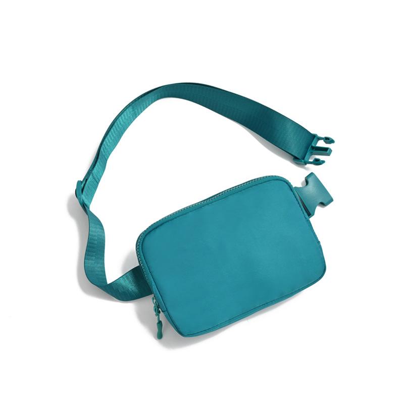 

Сумка Lu Same, поясная сумка, водонепроницаемая нагрудная сумка из полиэстера, поясная сумка для бега на открытом воздухе, сумка-мессенджер, мужская и женская тканевая сумка для мобильного телефона. аква голубой