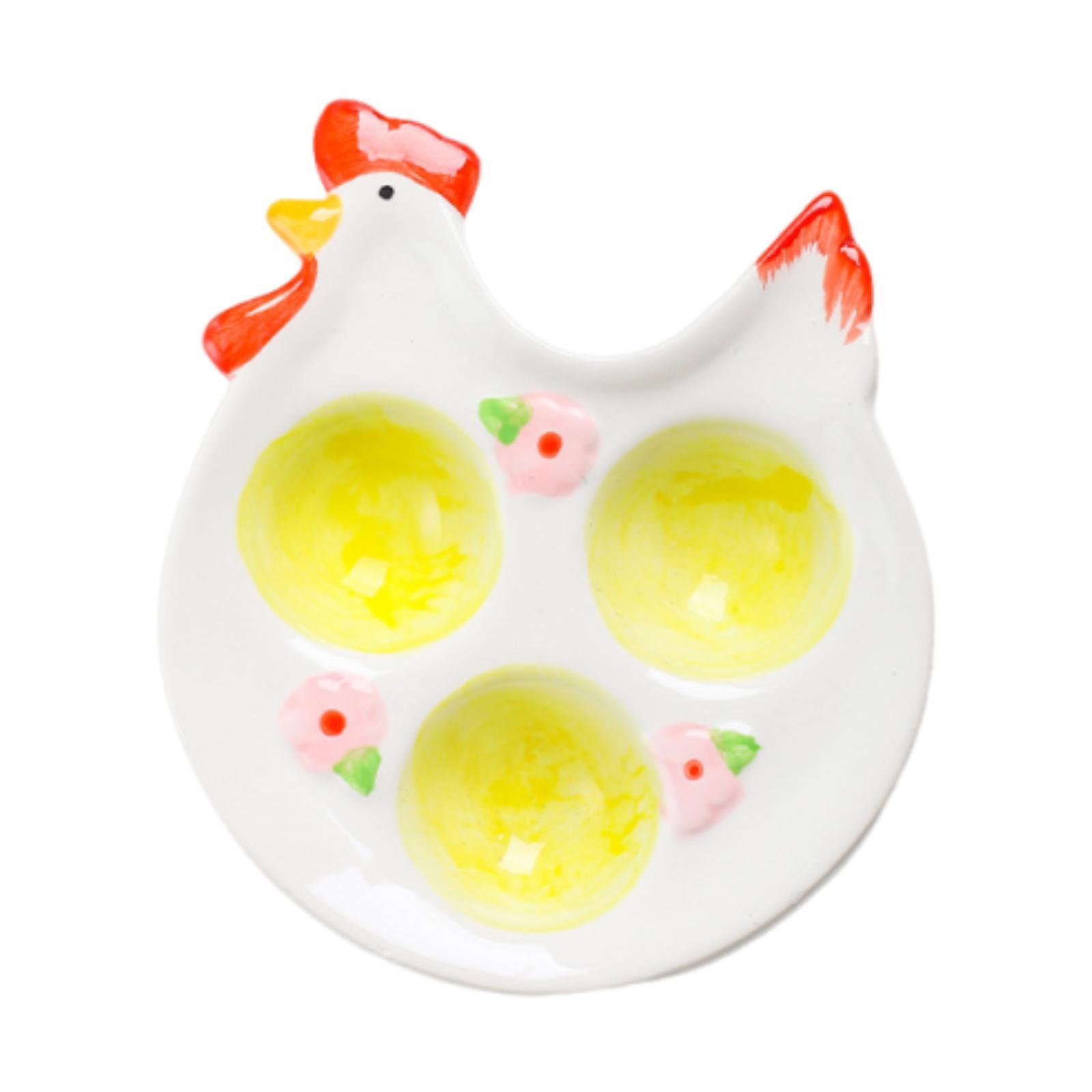 

Easter Egg Holder Creative Easy to Clean Figurine Egg Organizer Egg Plate Egg Cup Tray for Lunch Decorative Dinner Breakfast