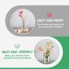 Metal Mason Jar Lid, 8 PCS Flower Jar Frog Lid ert Floral Arrangement Supplies Floral Organizer Lids ert with Square Grids Flower Arrangement Holder