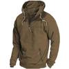Autumn And Winter Hooded Solid Color Men's Casual European Size Sweater Youth Men's Jacket