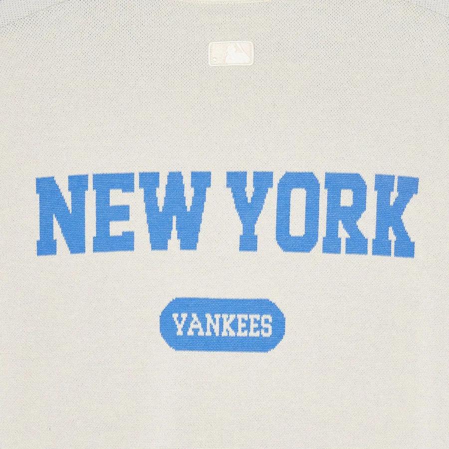 New MLB SS24 Knitwear Unisex Dark Cream 3AKPV0141-50CRD