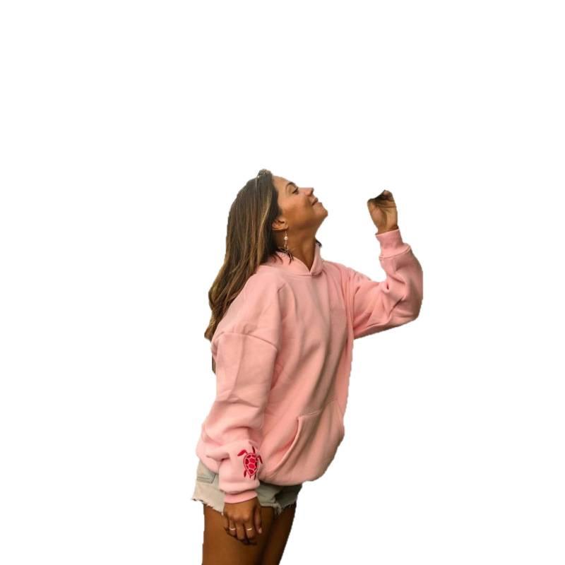 Europäisch-Amerikanisches Mode Lässiges Damen Kapuzensweatshirt Übergröße