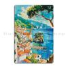 Amalfi Coast Italy Digital Watercolours Metal Sign Classic Pub Garage Printing Custom Tin Sign Poster
