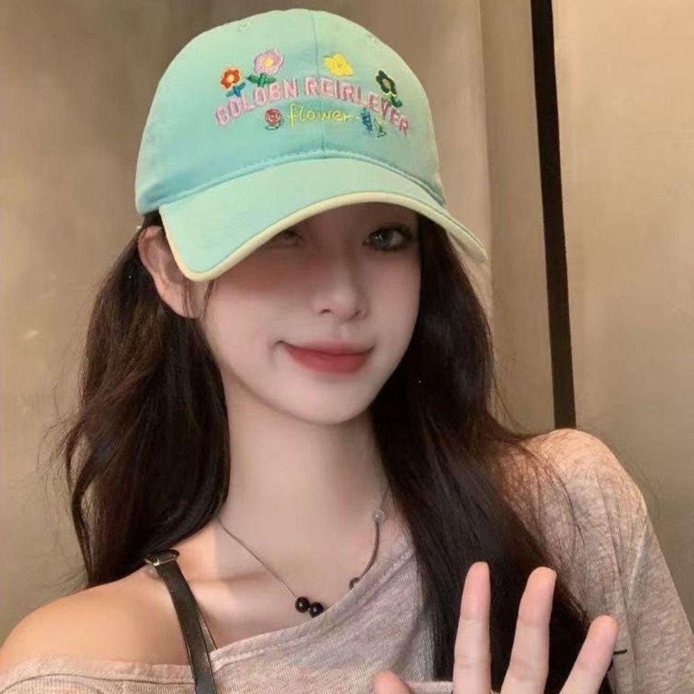Cotton Peaked Cap Hip Hop Sun Hat Casual Streetwear Hats For Women Girls