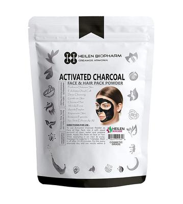Carbón activado: Mascarilla facial y capilar (100 gramos), Paquete facial y capilar de carbón activado,
