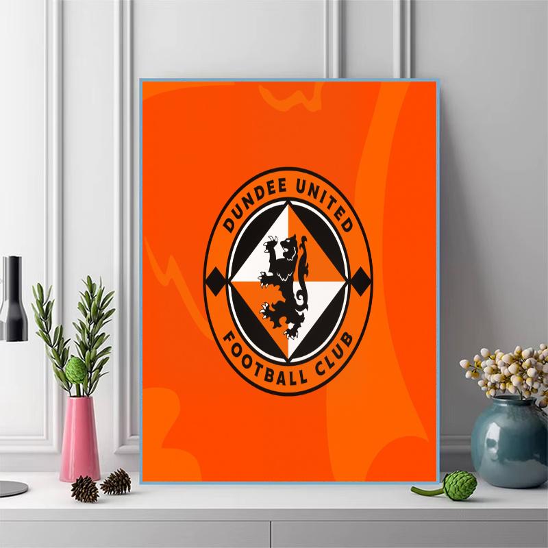 Dundee United FC Pattern 3pcs 100% Round Full Drill 5D DIY Diamond Painting Embroidery Cross Stitch Rhinestone Décor