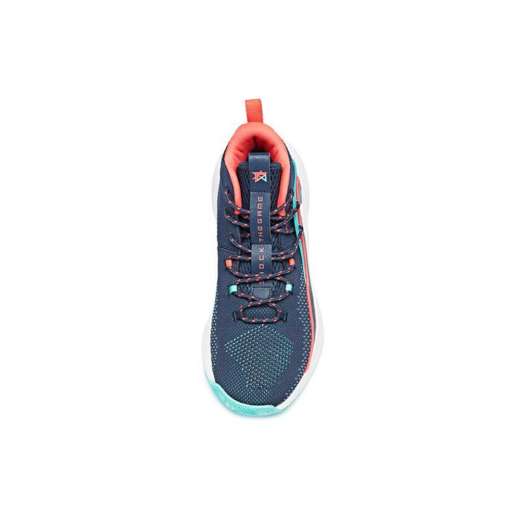 Anta Thompson Series Shock Absorbing Non-Slip Wear-Resistant Mid-Top Basketball Shoes Men sneaker Ginger-Yellow 11931601-7