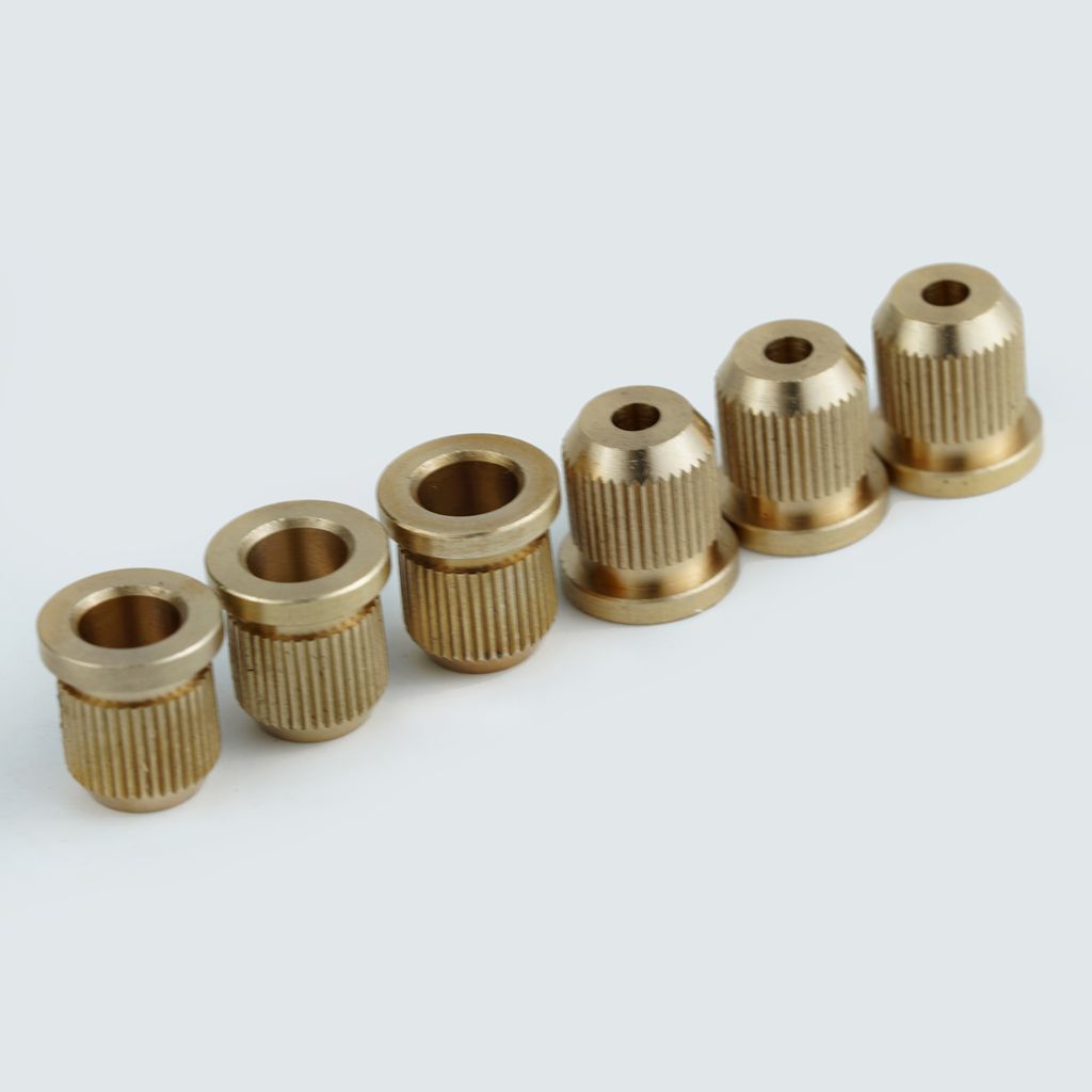6Pcsset Brass Through Body String Ferrules String Bushings For Electric Guitar Accessories