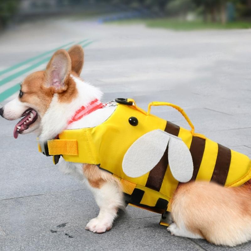 Dog Pool Cloth Preservers Vests Dogs Pool Vests Belt with Handle for Pool Dog Beach Clothes Lightweights