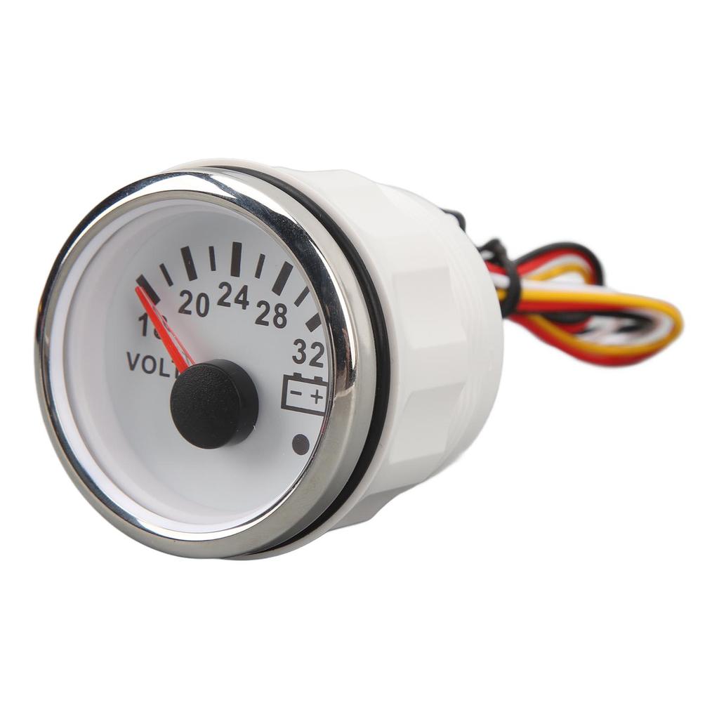 52MM Voltage Meter 9 To 32V Highly Accurate Pointer Voltmeter with Backlight For RVs Yacht Fishing Boats Ships