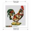New Arrival 5D DIY Full Circle Diamond Painting "Rooster" Embroidery Cross Stitch Home Decor Gift