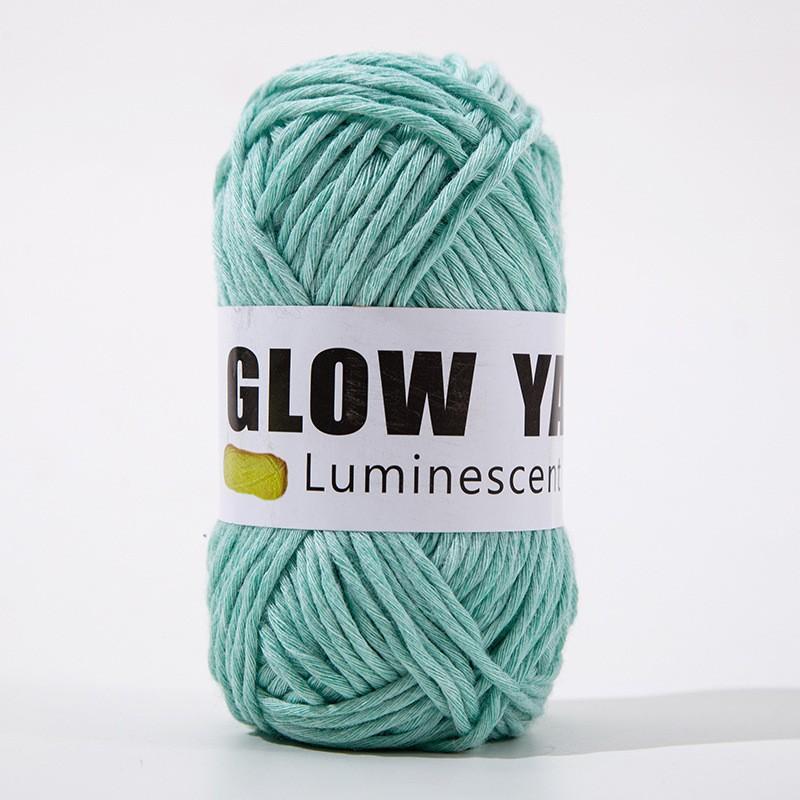 800m Funktionelles Garn Leuchtet im Dunkeln Polyester Leuchtendes Dickes Garn 2mm zum Handstricken Teppich Pullover Mütze Wollgarn