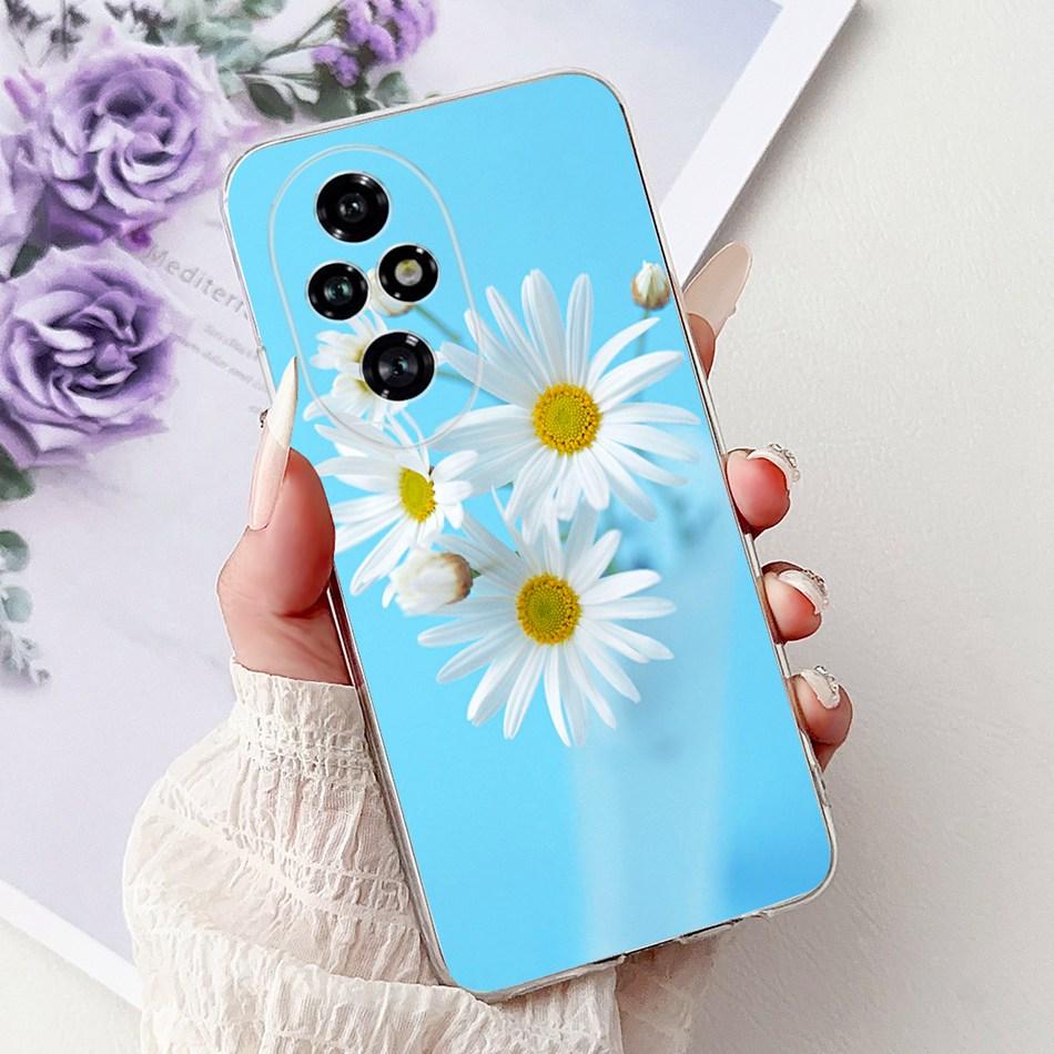 For Honor 200 Pro Honor200 Elegant Floral Butterfly Phone Case For Honor 200 200Pro Soft Silicone TPU Cases