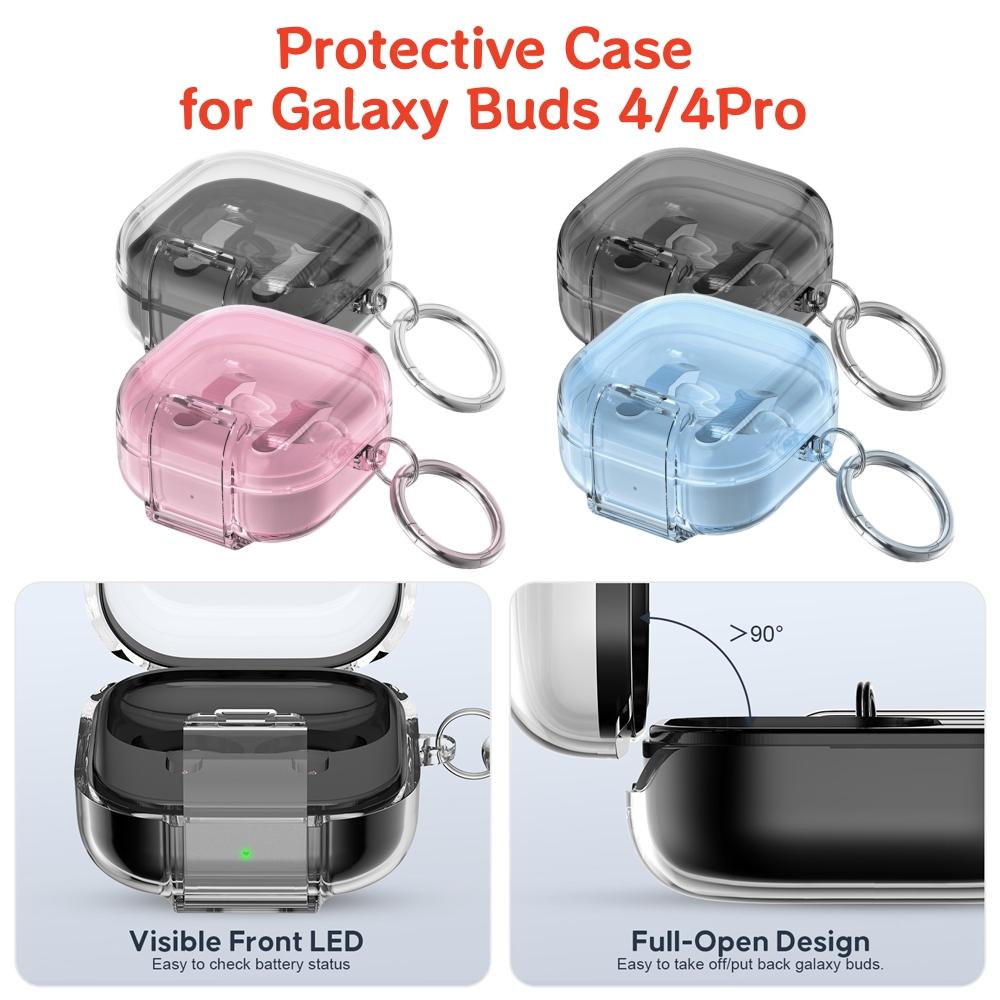 Transparent TPU Bluetooth Earphone Protective Case for Samsung Galaxy Buds 1Pro Clear Secure Switch Lock Cover for Galaxy Buds 1
