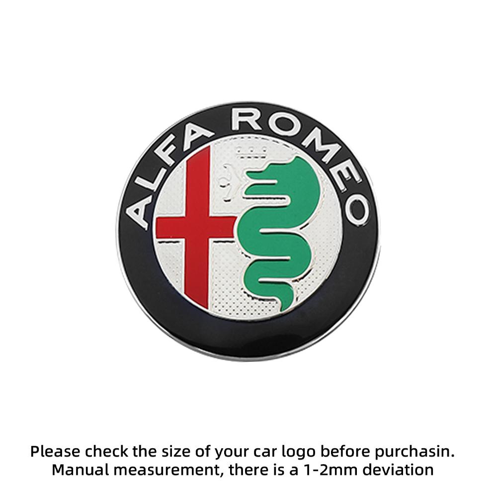 2026 Autocollant Chaud Métal 3D Calandre Avant d'Aile Badge Accessoires Extérieurs Auto Pour Alfa Romeo Giulia Stelvio Giulietta 156 15