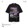 Ve Fun Top Printed Short Sleeve Loose Casual Cartoon T-Shirt High Street O Couple Character Rsize Male Tide