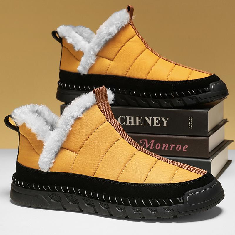 

Зимові нові чоловічі теплі черевики для прямих ефірів Douyin, повсякденні, для вулиці, бавовняні черевики з Північного Сходу 46 жовтий